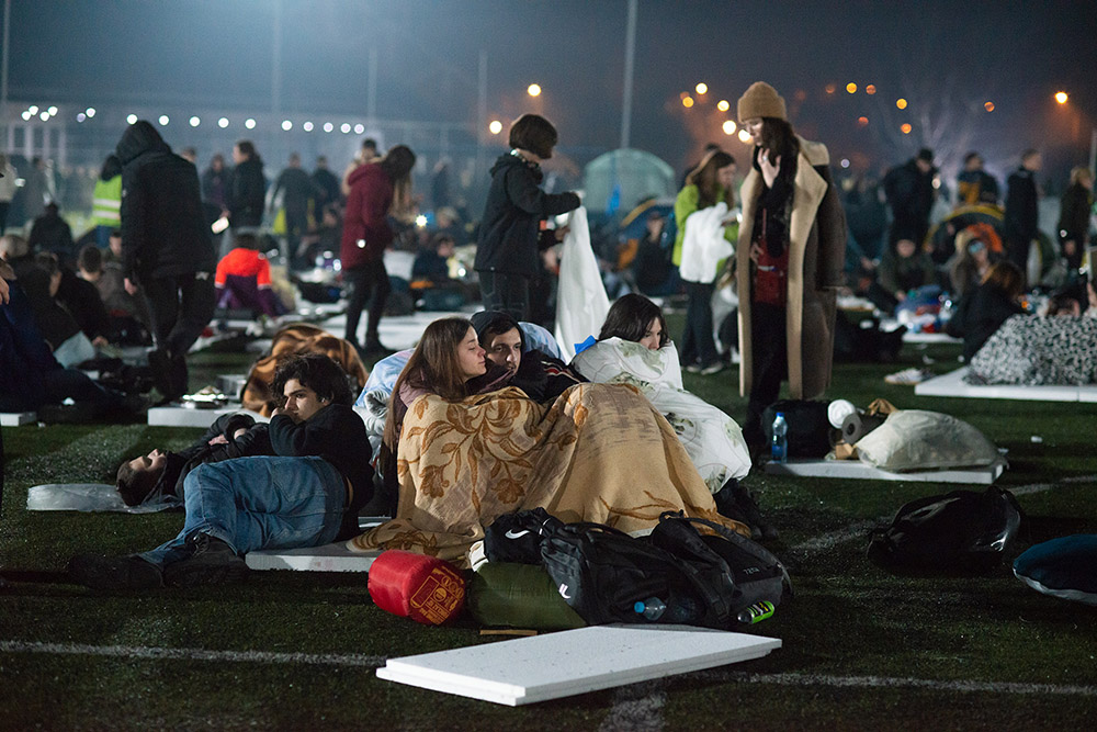 Students at Night - Indjija - Branko Markovic